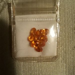 Orange garnets